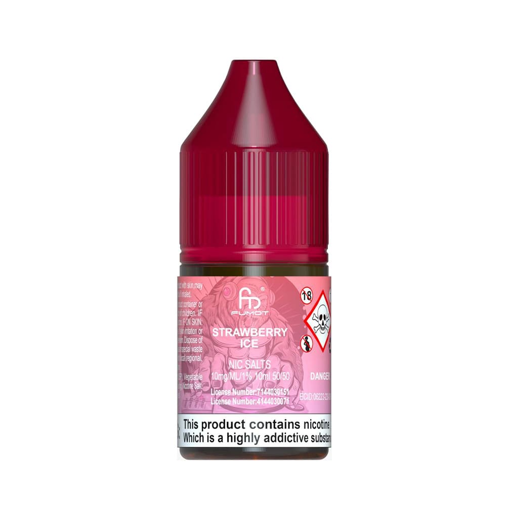 Buy R & M Nic Salts 10ml E-Liquid Box of 10 10mg Strawberry Ice
