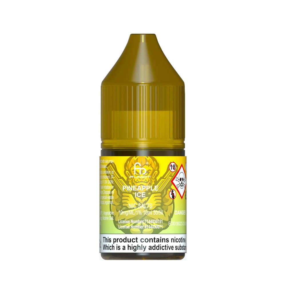 Buy R & M Nic Salts 10ml E-Liquid Box of 10 10mg Pineapple Ice