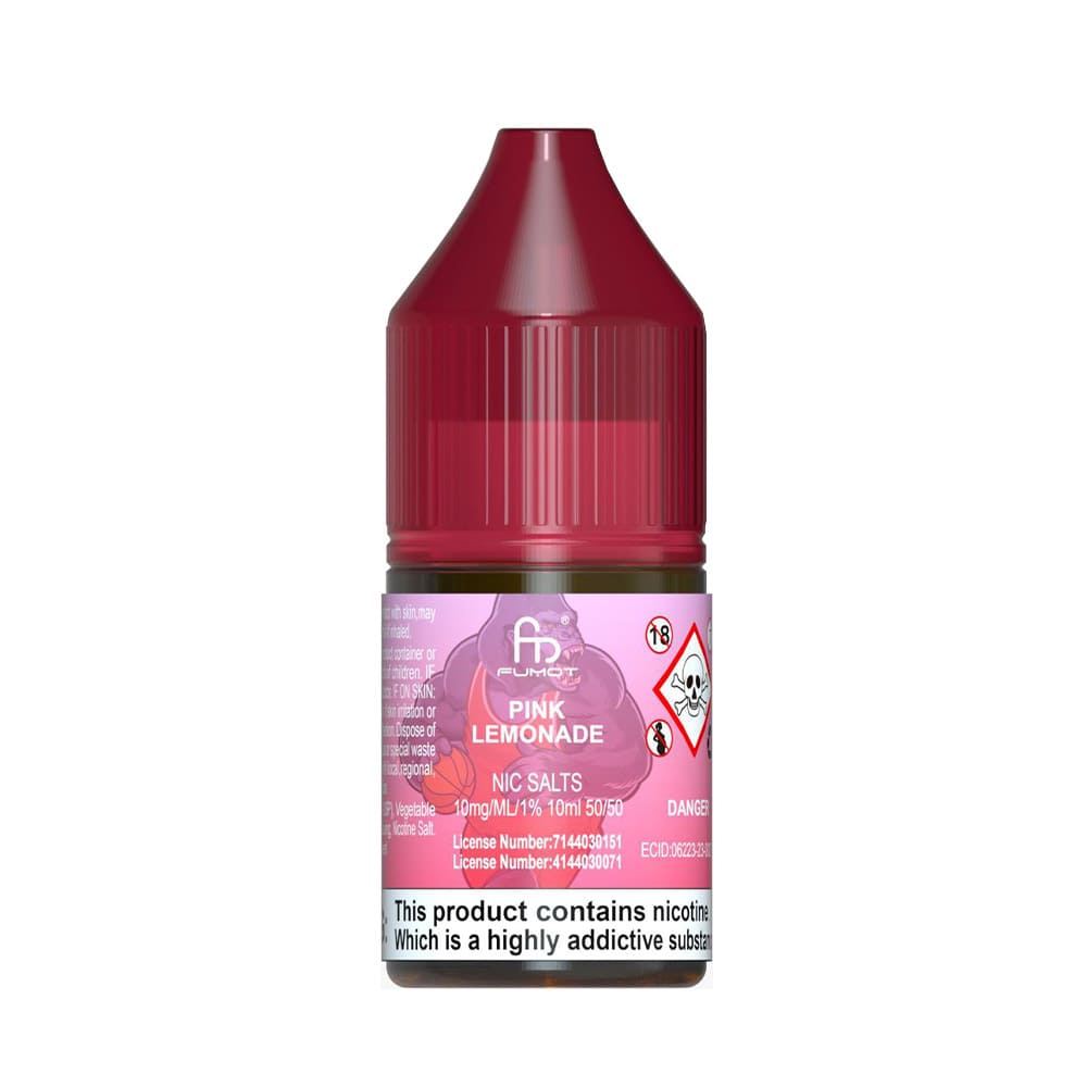 Buy R & M Nic Salts 10ml E-Liquid Box of 10 10mg Pink Lemonade