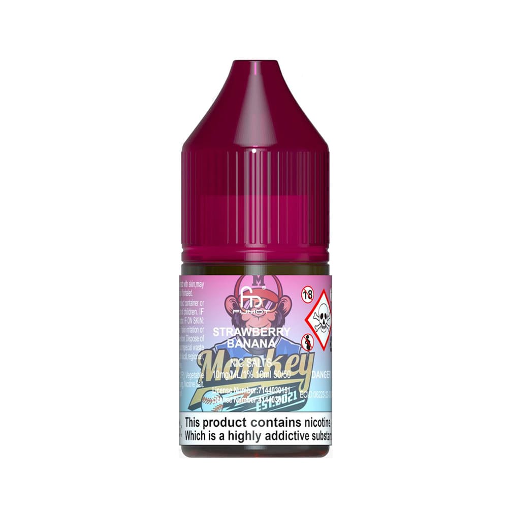 Buy R & M Nic Salts 10ml E-Liquid Box of 10 10mg Strawberry Banana