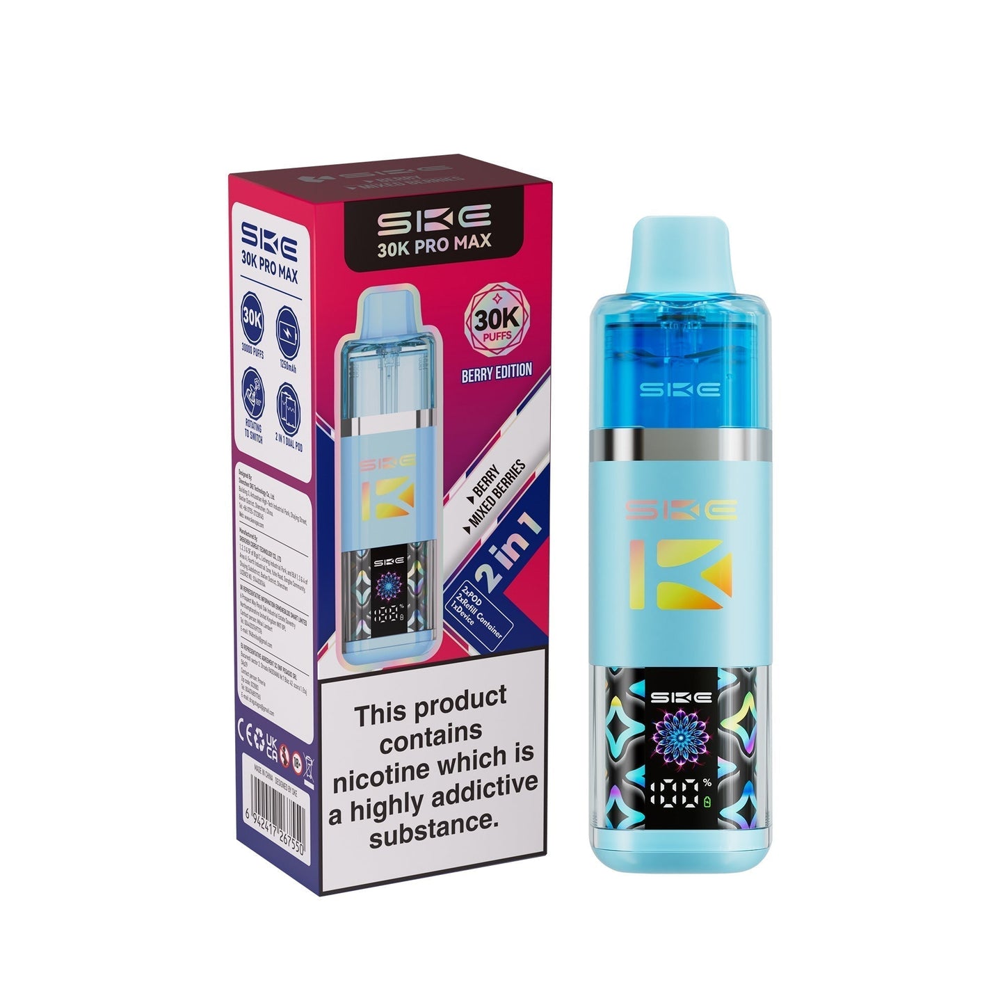Buy SKE 30k Pro Max Vape Kit Box of 5 Berry Edition
