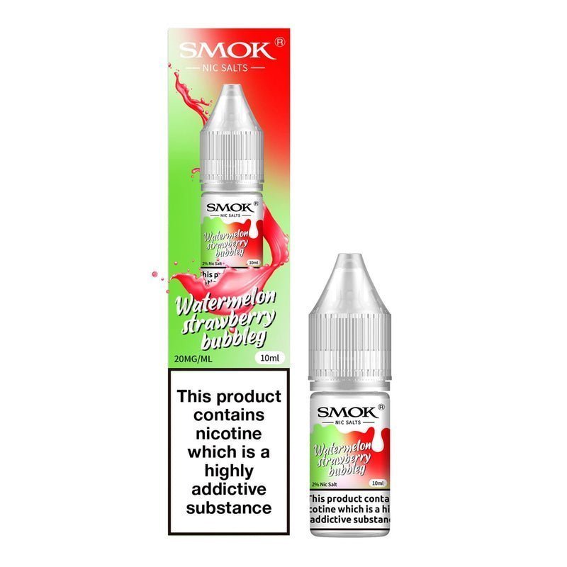 Buy Smok Nicotine Salts 10ml E-liquids Watermelon Strawberry Bubbly
