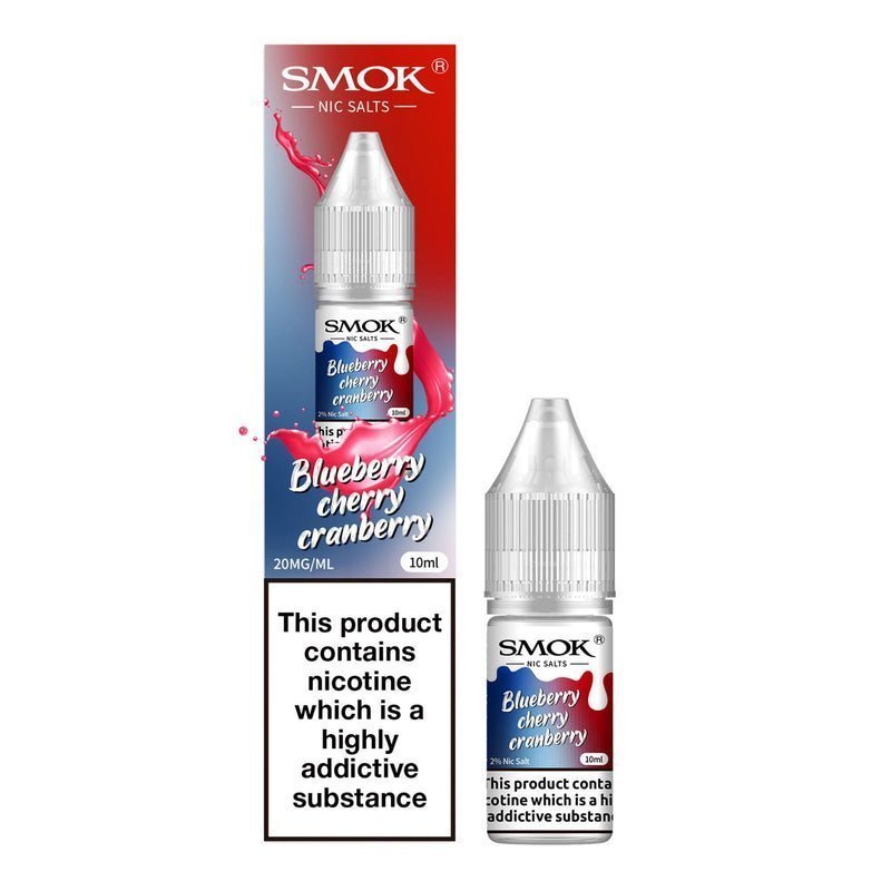 Buy Smok Nicotine Salts 10ml E-liquids Blueberry Cherry Cranberry