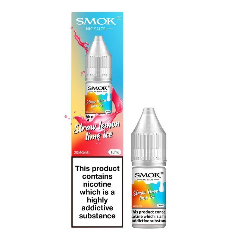 Buy Smok Nicotine Salts 10ml E-liquids Straw Lemon Lime Ice
