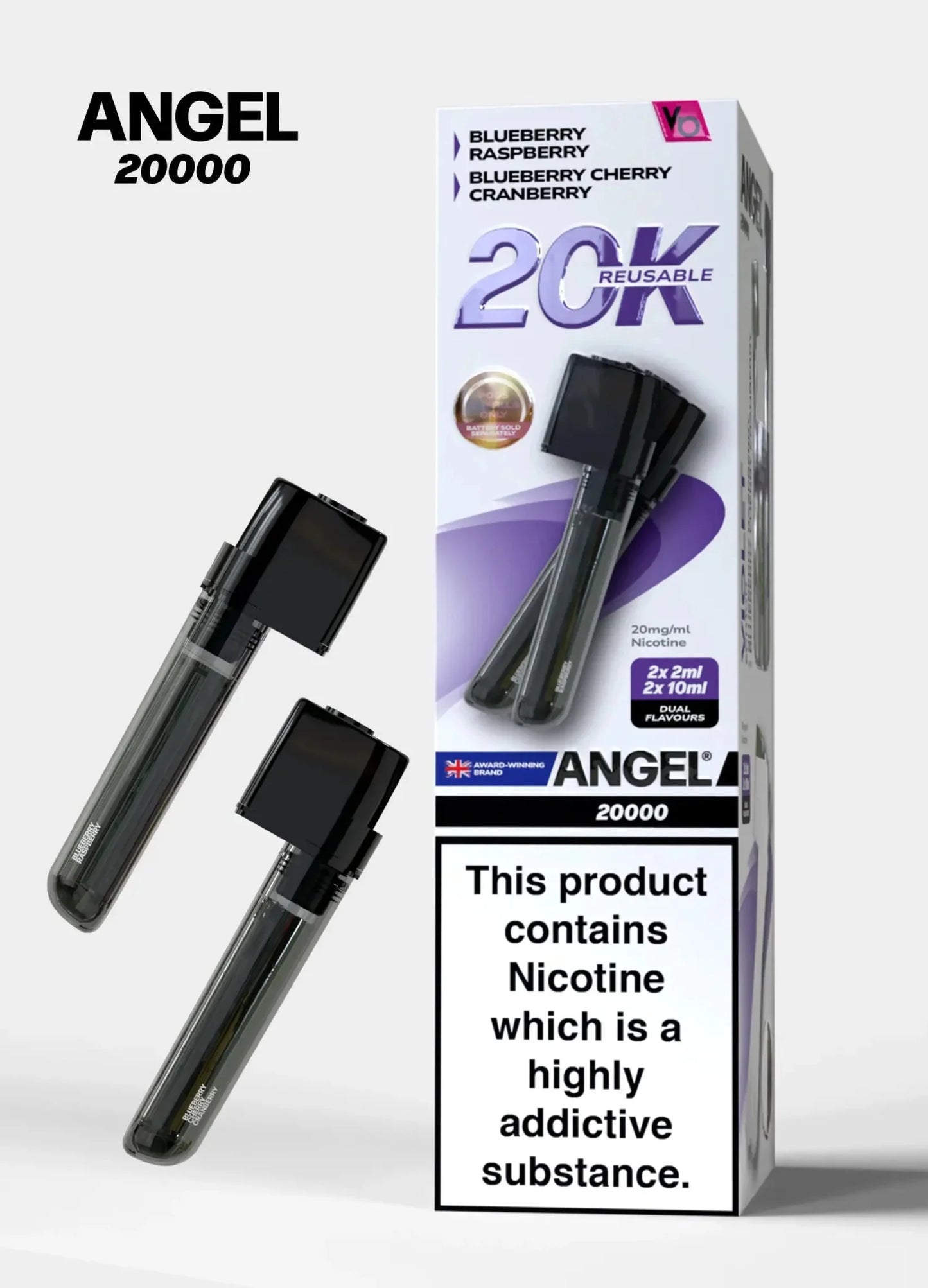 Vapes Bars Angel 20000 Prefilled Pods Box of 5 - #Simbavapeswholesale#