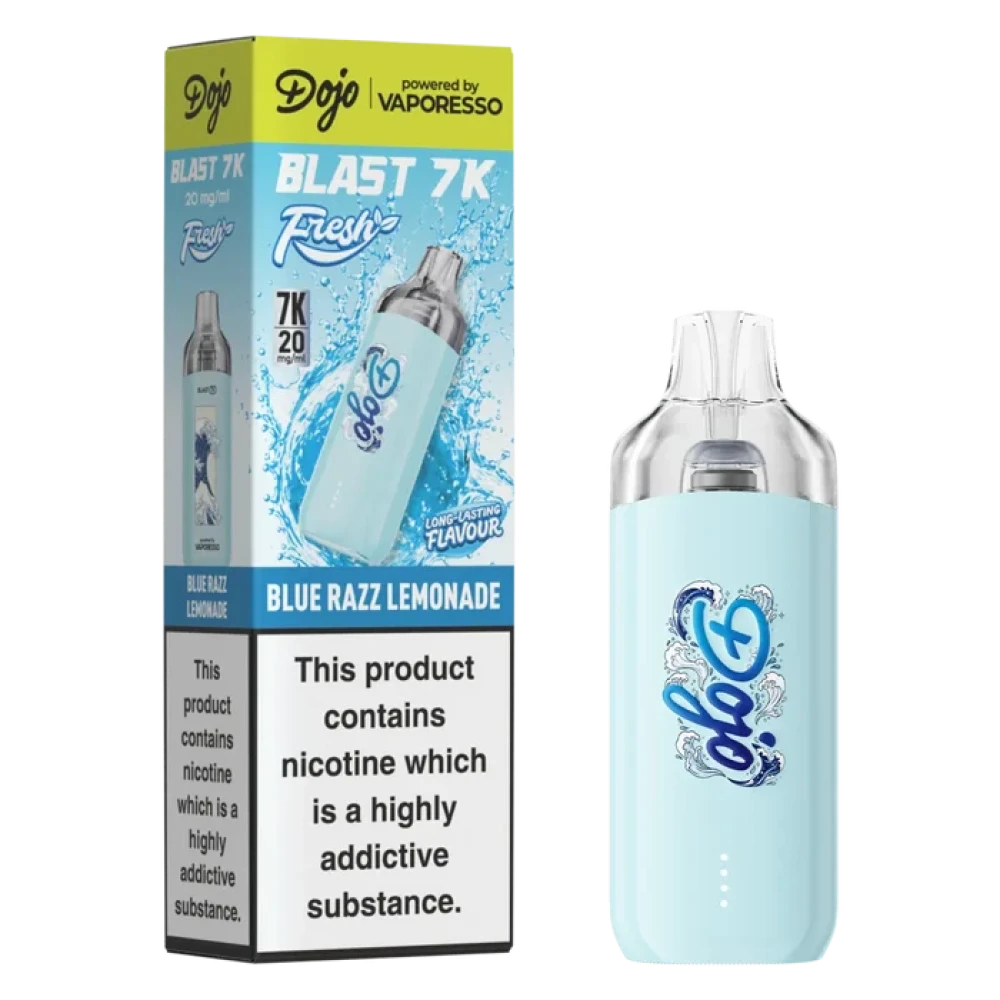 Buy Dojo Blast 7K Prefilled Pod Kit Box of 5 Blue Razz Lemonade