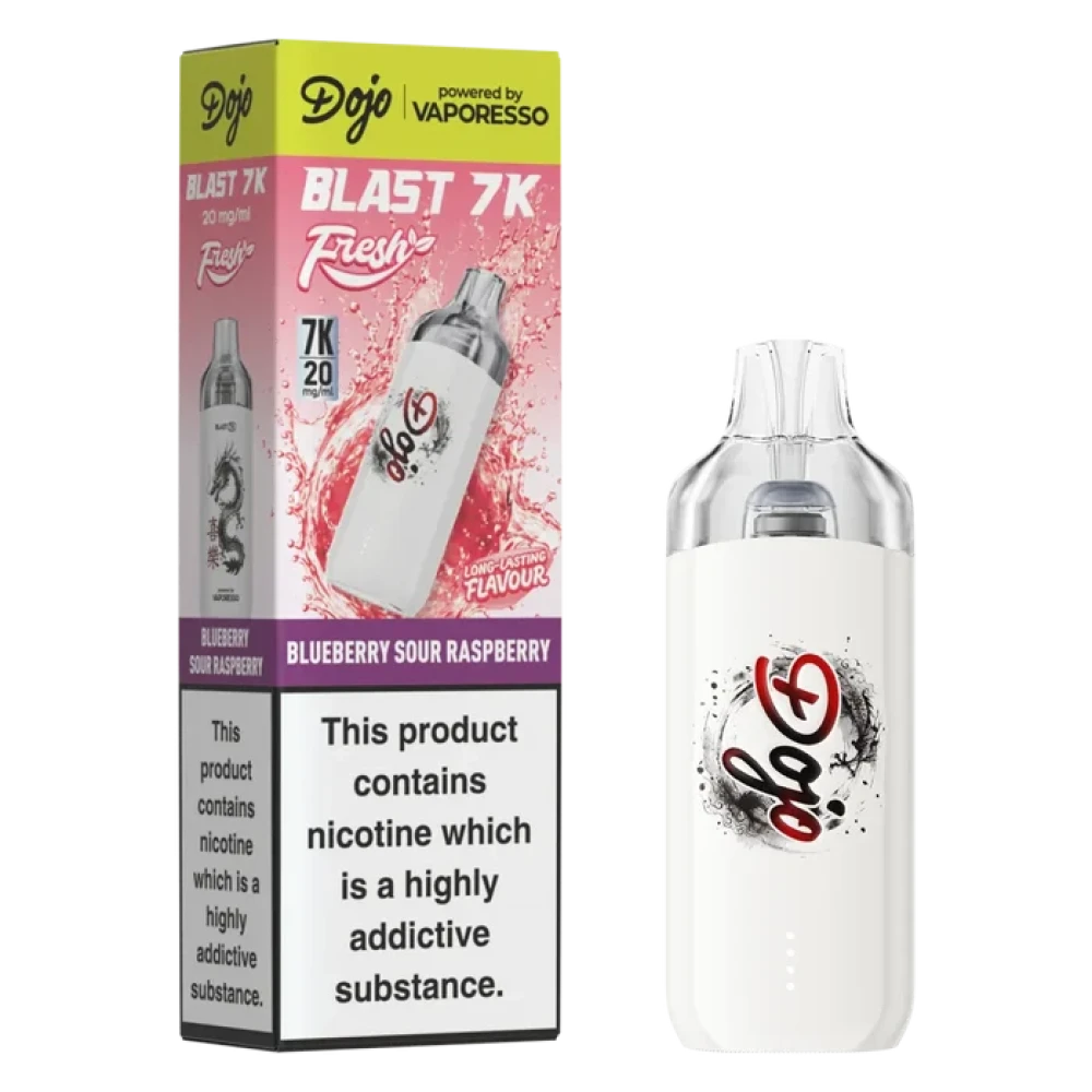 Buy Dojo Blast 7K Prefilled Pod Kit Box of 5 Blueberry Sour Raspberry