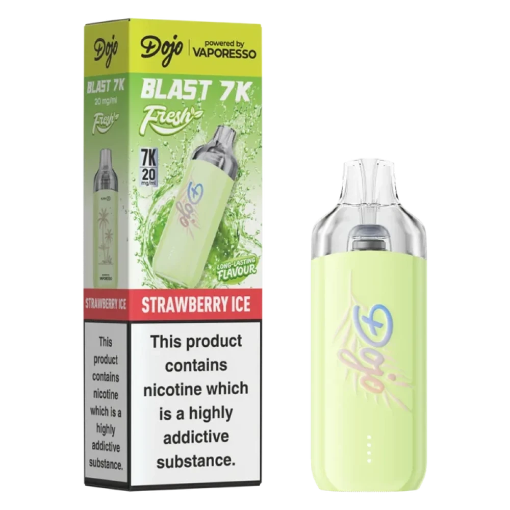 Buy Dojo Blast 7K Prefilled Pod Kit Box of 5 Strawberry Ice