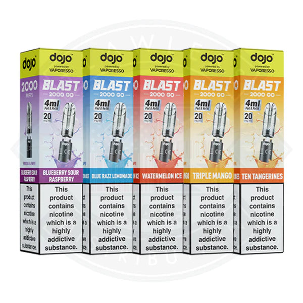 Buy Vaporesso DOJO BLAST 2000 GO Transparent POD (20mg）