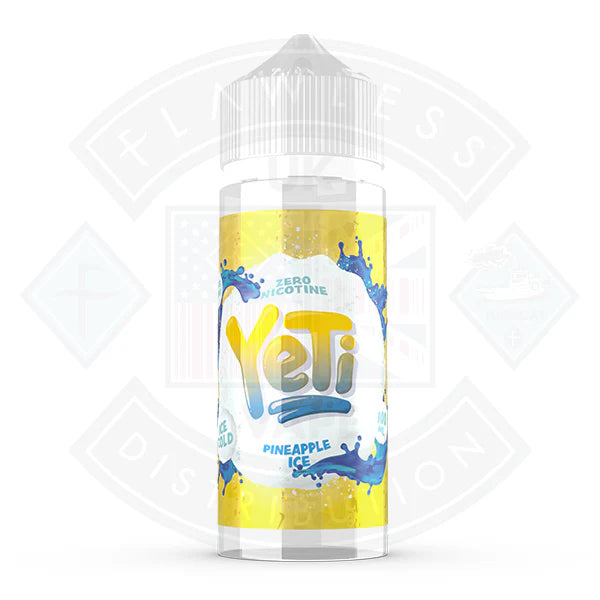 Buy Yeti Pineapple Ice 0mg 100ml Shortfill E-Liquid