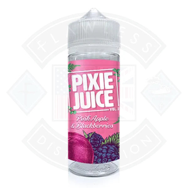 Buy Pixie Juice Vol 2 - Pink Apple & Blackberries 0mg 100ml Shortfill