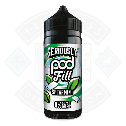 Buy Doozy Vape Seriously Pod Fill - Spearmint 0mg 100ml Shortfill