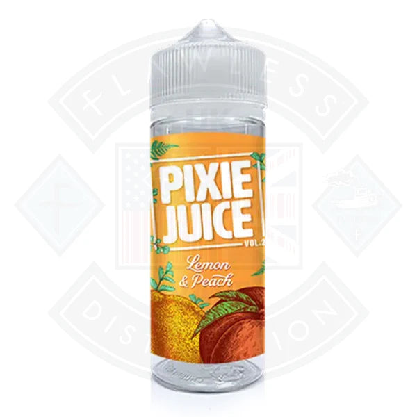 Buy Pixie Juice Vol 2 - Lemon & Peach 0mg 100ml Shortfill