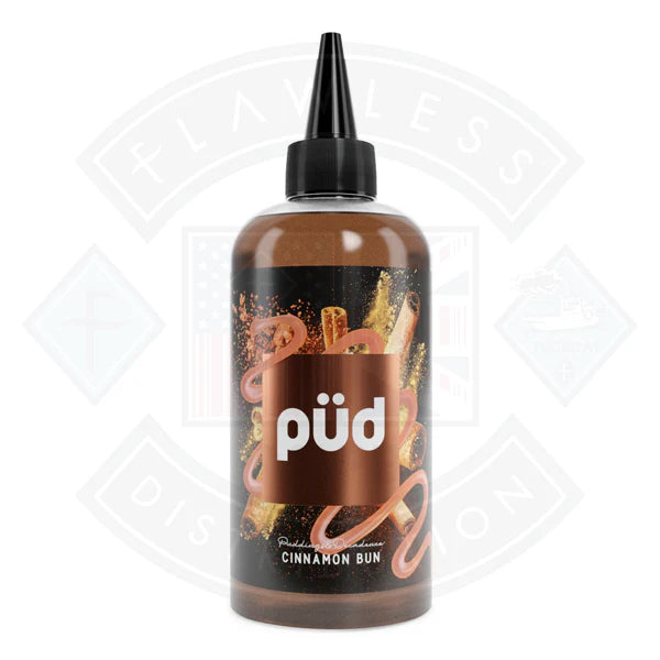Buy PUD Pudding & Decadence Cinnamon Bun 0mg 200ml Shortfill E-Liquid