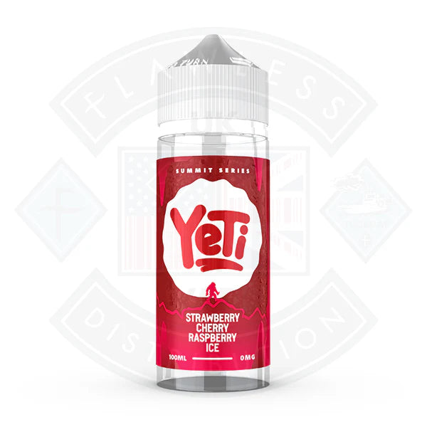 Buy Yeti Summit Series - Strawberry Cherry Raspberry Ice 0mg 100ml Shortfill