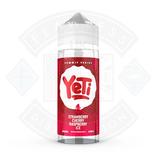 Buy Yeti Summit Series - Strawberry Cherry Raspberry Ice 0mg 100ml Shortfill