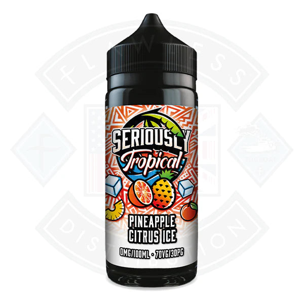 Buy Doozy Vape Seriously Tropical - Pineapple Citrus Ice 0mg 100ml Shortfill