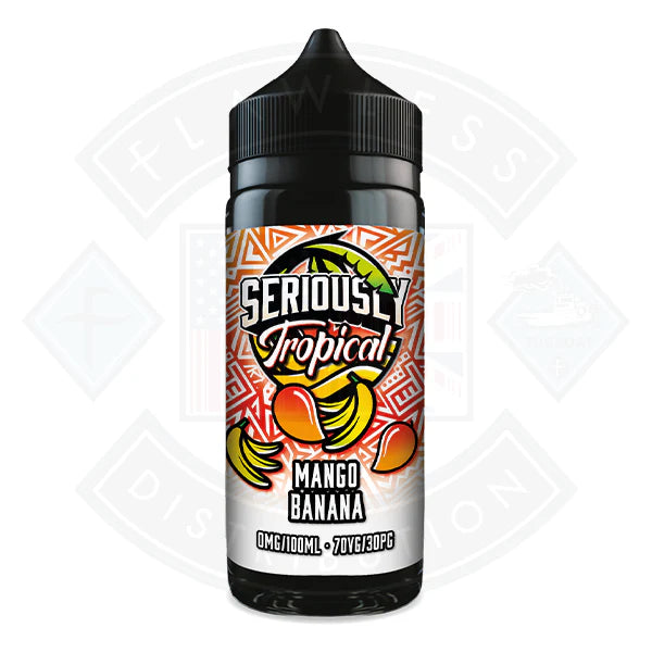 Buy Doozy Vape Seriously Tropical - Mango Banana 0mg 100ml Shortfill
