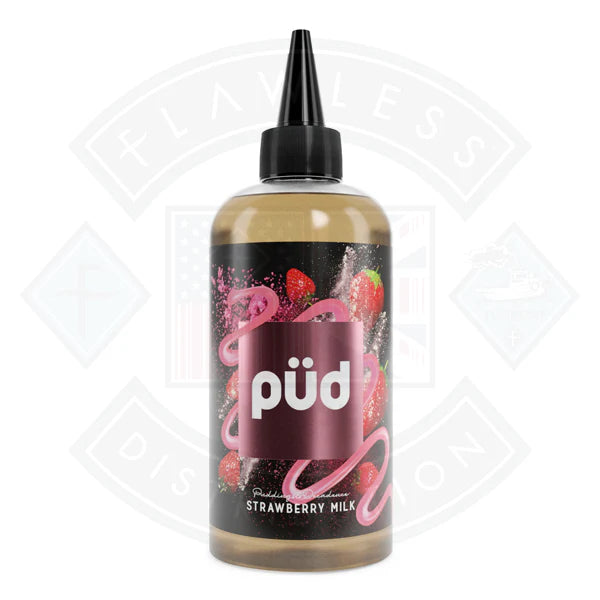 Buy PUD Pudding & Decadence Strawberry Milk 0mg 200ml Shortfill E-Liquid