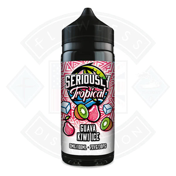 Buy Doozy Vape Seriously Tropical - Guava Kiwi Ice 0mg 100ml Shortfill