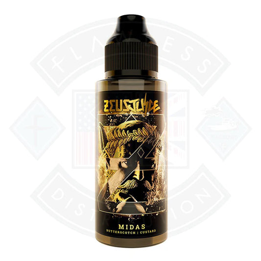 Buy Zeus Juice Midas 100ml 0mg shortfill e-liquid