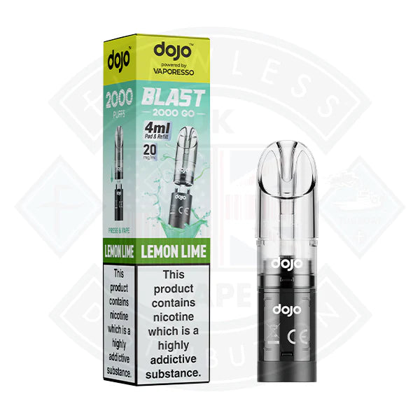 Buy Vaporesso DOJO BLAST 2000 GO Transparent POD (20mg）