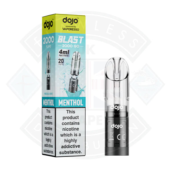 Buy FREE Dojo Blast 2000 GO Transparent Pod (20mg)