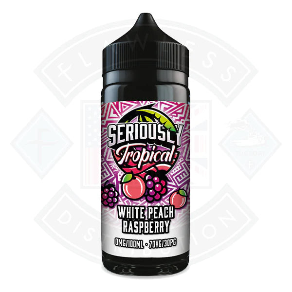 Buy Doozy Vape Seriously Tropical - White Peach Raspberry 0mg 100ml Shortfill
