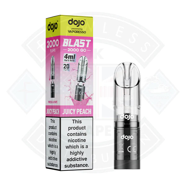 Buy Vaporesso DOJO BLAST 2000 GO Transparent POD (20mg）