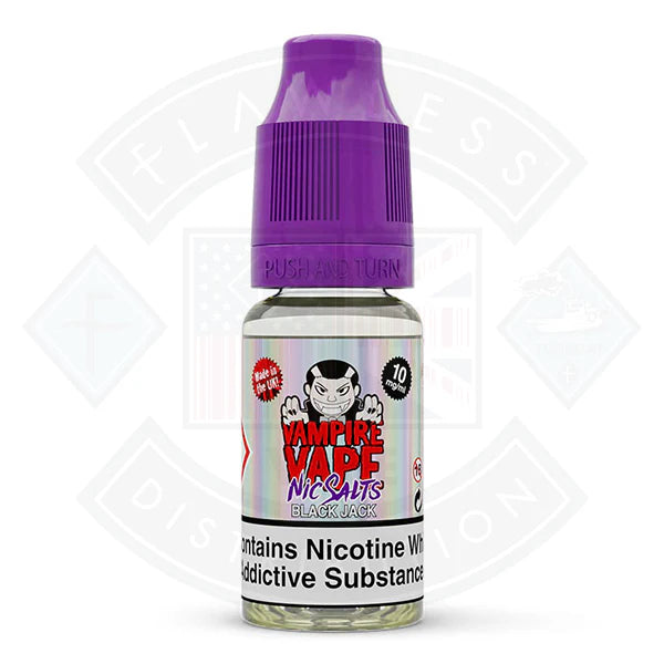 Buy Vampire Vape Nic Salt - Black Jack - 10ml