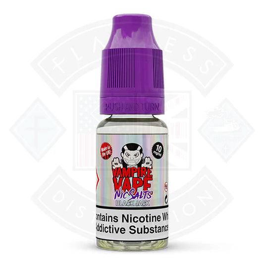 Buy Vampire Vape Nic Salt - Black Jack - 10ml