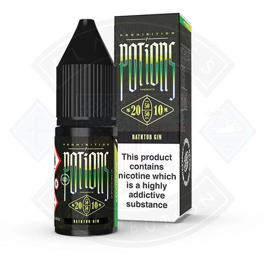 Buy Prohibition Potions - Bathtub Gin Salt 10ml E-liquid