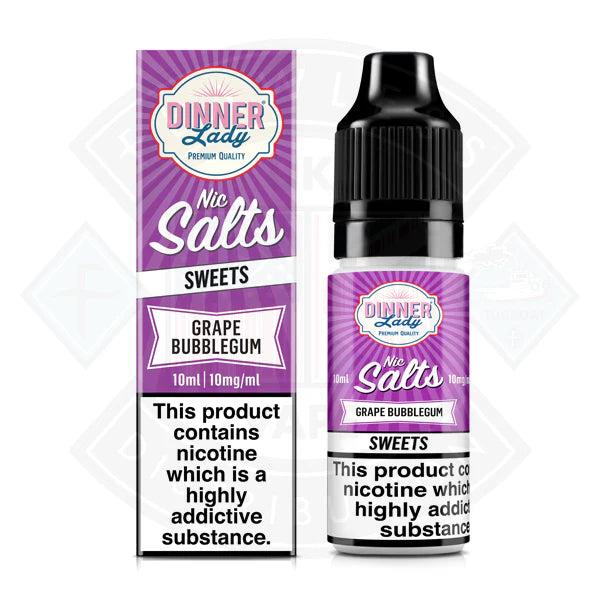 Buy Dinner Lady Nic Salt - Sweets - Grape Bubblegum 10ml