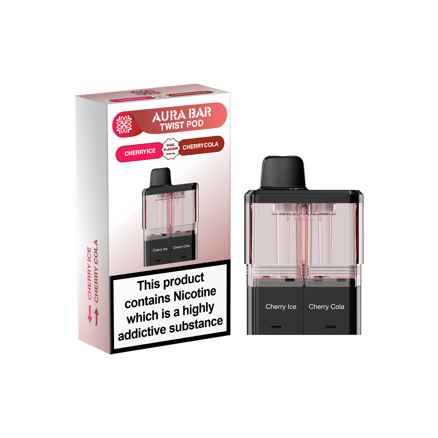 Buy Aura Bar Twist 40k Replacement Pods Pack of 5 Cherry Ice Cherry Cola