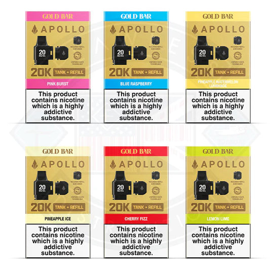 Buy Gold Bar Apollo Replacement Tank + Refill