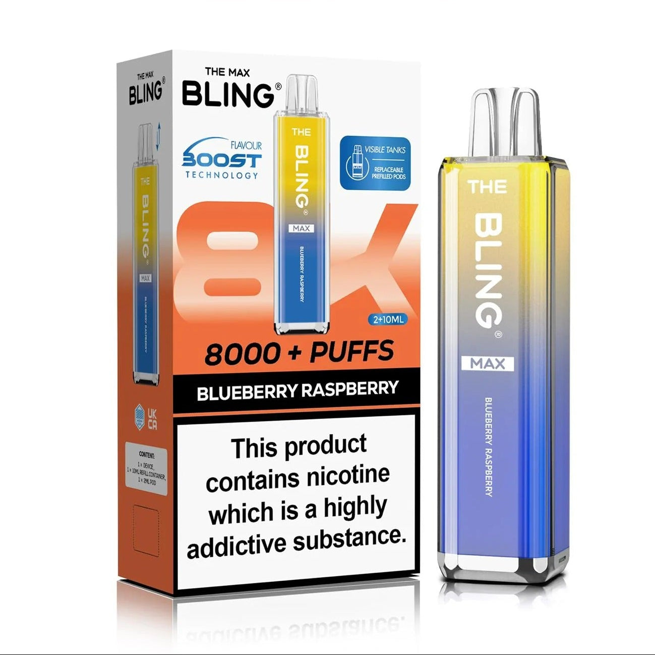 Crystal Bling Max 8000 Prefilled Pod Kit Box of 5