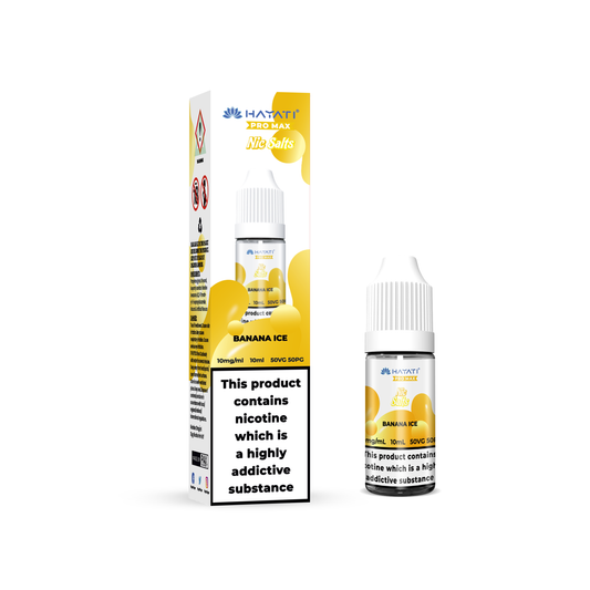 Buy Hayati Pro Max 10ml Nic Salt E-Liquid - Pack of 10 Banana Ice