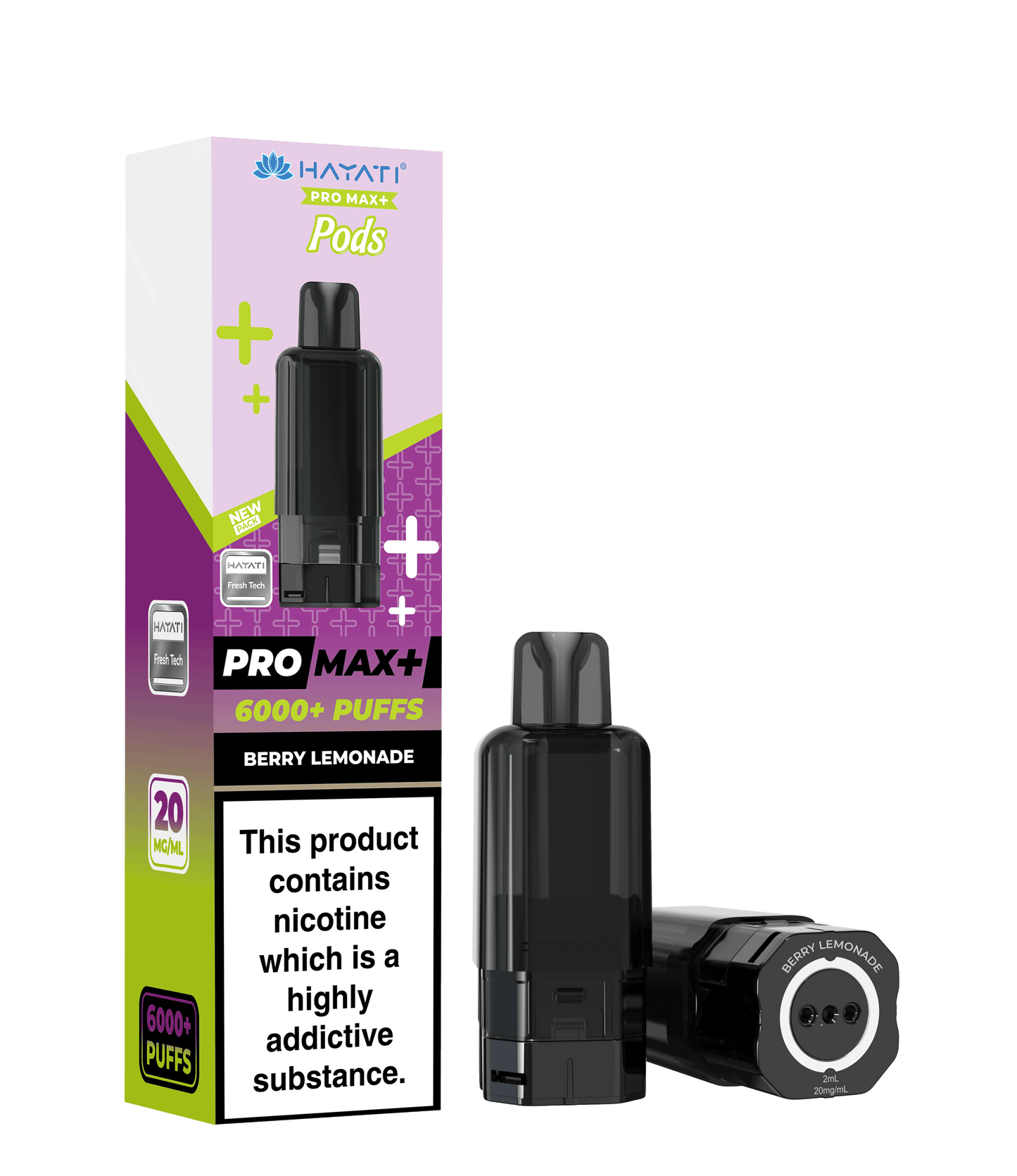 Buy Hayati Pro Max Plus 6000 Prefilled Pods Box of 5 Berry Lemonade 20mg