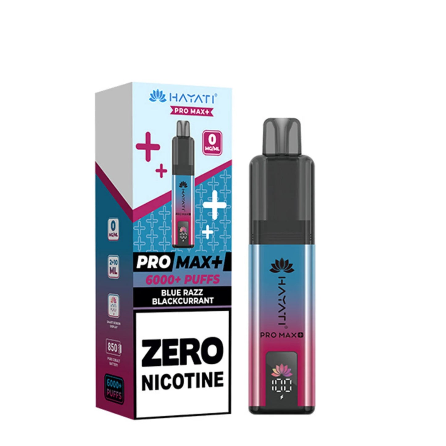 Buy 0mg Hayati Pro Max Plus 6000 Vape Kit Box of 5 Blue Razz Blackcurrant 0MG
