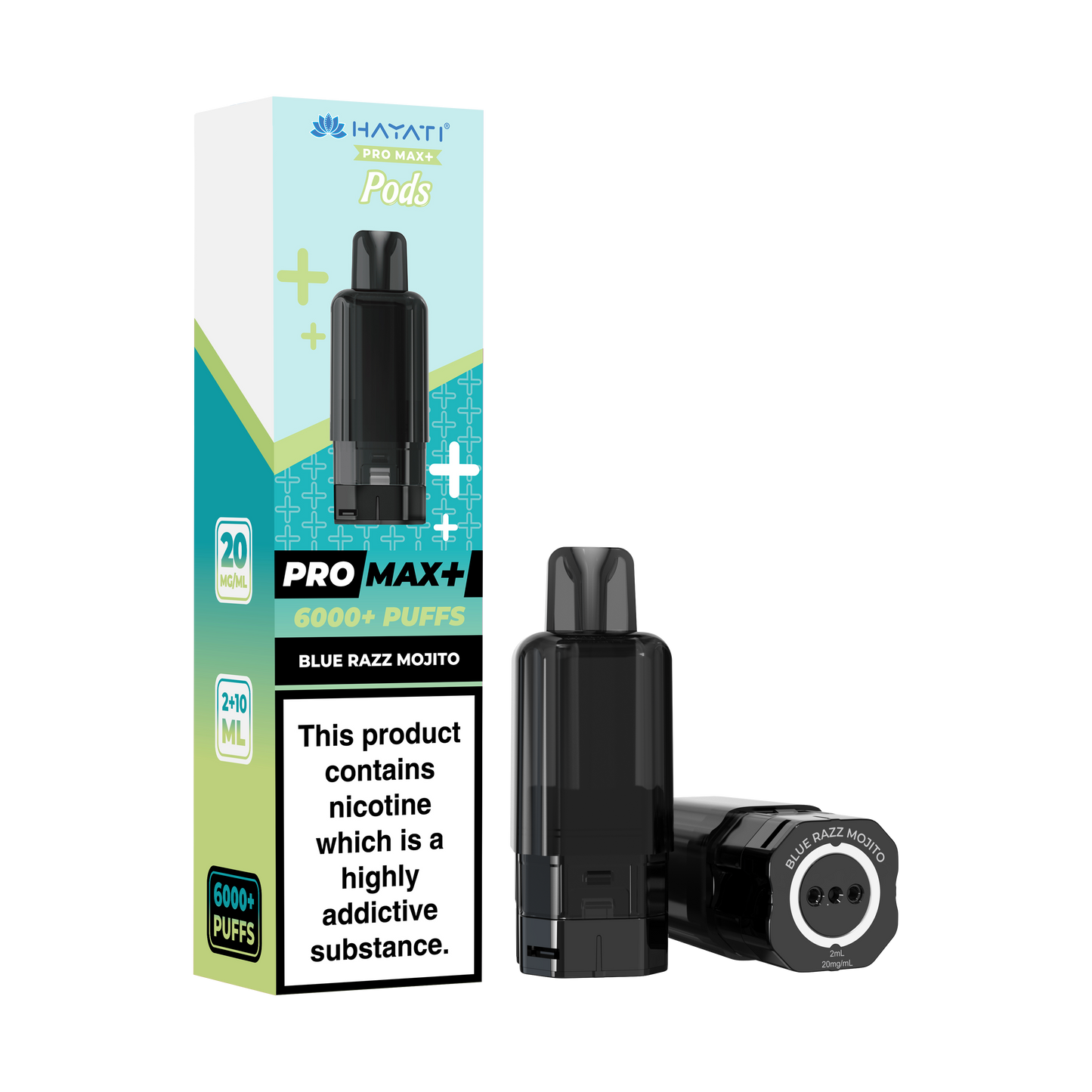 Buy Hayati Pro Max Plus 6000 Prefilled Pods Box of 5 Blue Razz Mojito 20mg