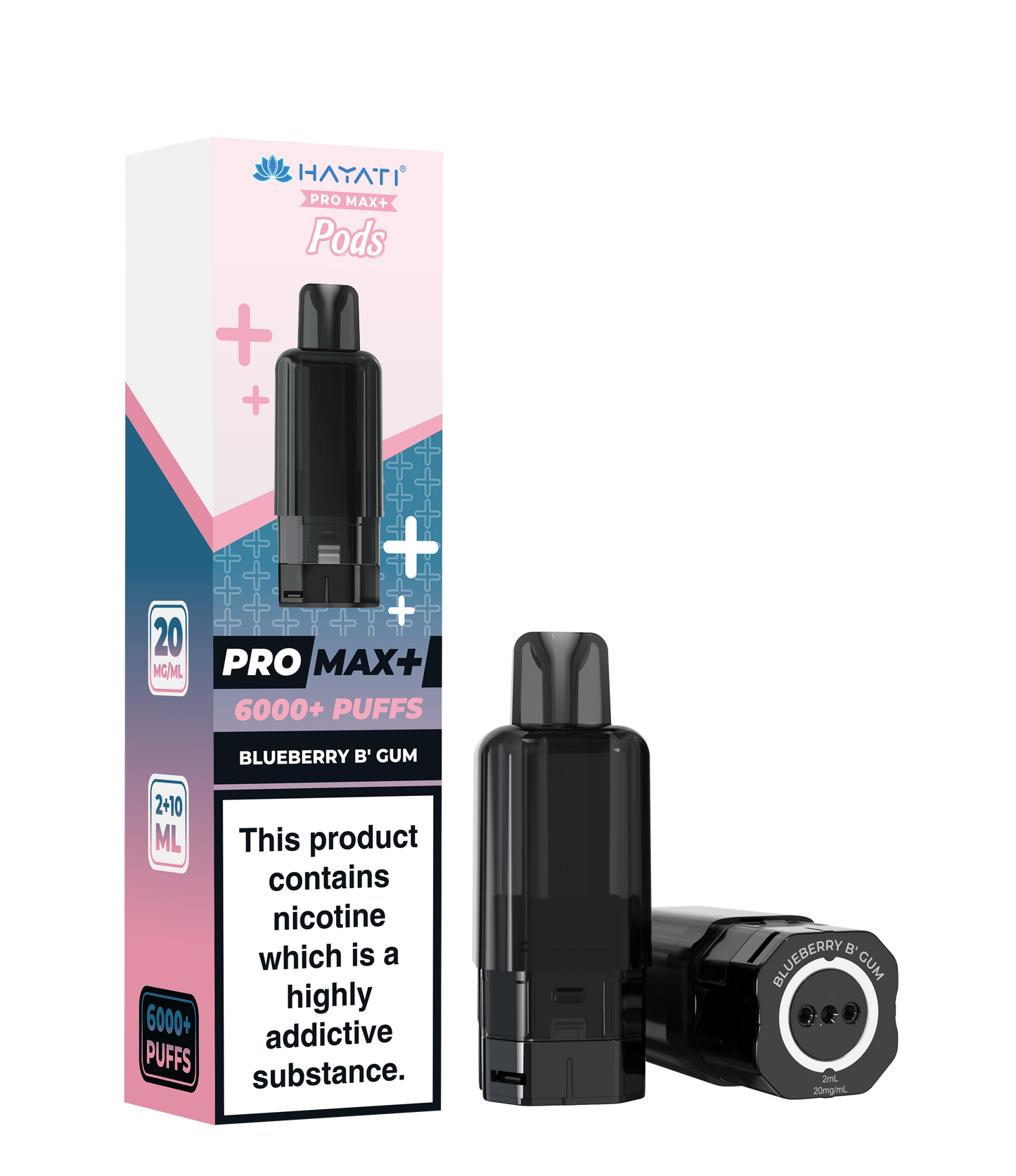 Buy Hayati Pro Max Plus 6000 Prefilled Pods Box of 5 Blueberry B’ Gum 20mg