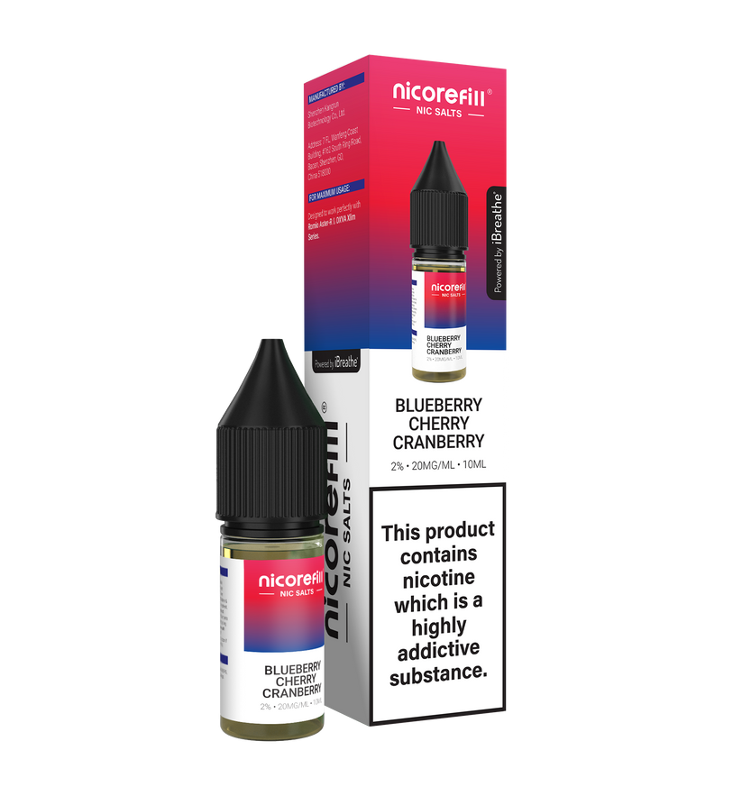 Nicorefill Nic Salt 10ml E-Liquid Box of 10