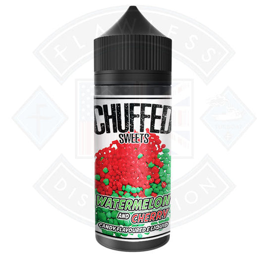 Buy Chuffed Sweets - Watermelon and Cherry 0mg 100ml Shortfill E-Liquid