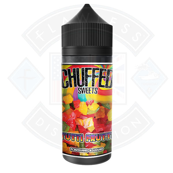 Buy Chuffed Sweets - Tutti Frutti 0mg 100ml Shortfill E-Liquid