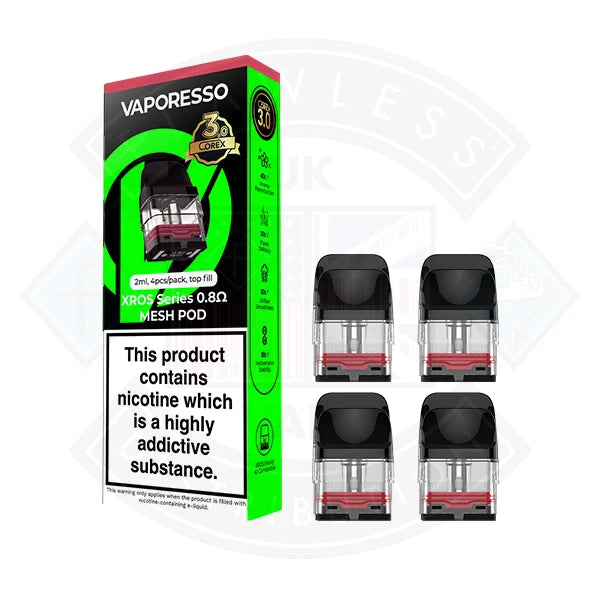 Buy Vaporesso XROS series Corex 3.0 pods tech version 4pcs/pack