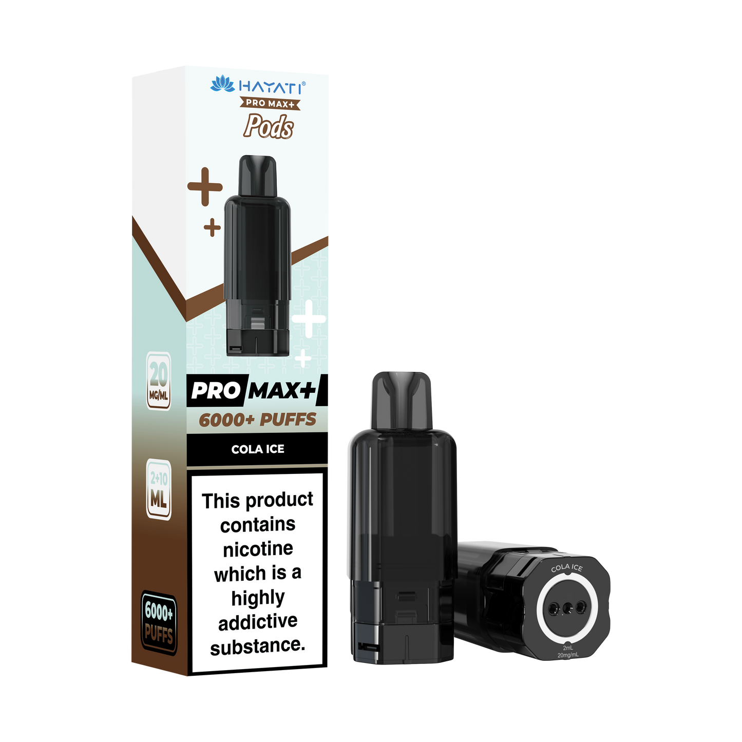 Buy Hayati Pro Max Plus 6000 Prefilled Pods Box of 5 Cola ice 20mg