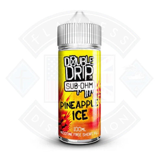 Buy Double Drip Pineapple Ice 0mg 100ml Shortfill