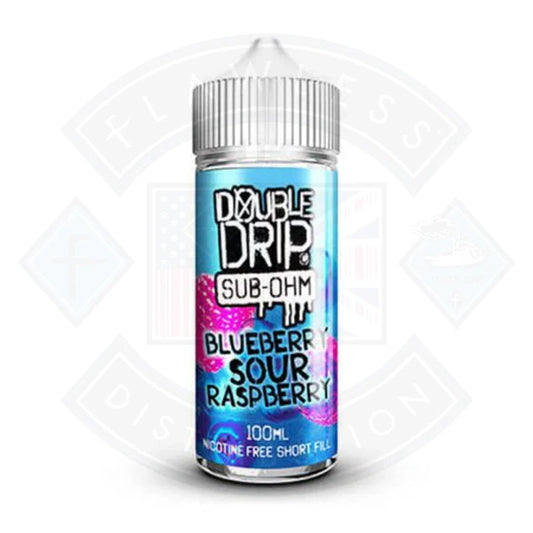 Buy Double Drip Blueberry Sour Raspberry 0mg 100ml Shortfill