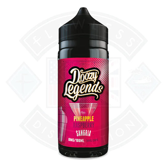 Buy Doozy Vape Legends- Pineapple Raspberry Sangria 0mg 100ml Shortfill