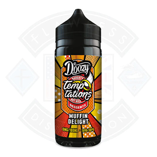 Buy Doozy Vape Temptations- Muffin Delight 0mg 100ml Shortfill
